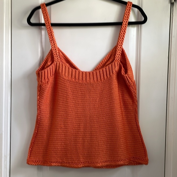 Escada Orange knitted tank top made in Italy (46) USA (10) EUC - Picture 8 of 12